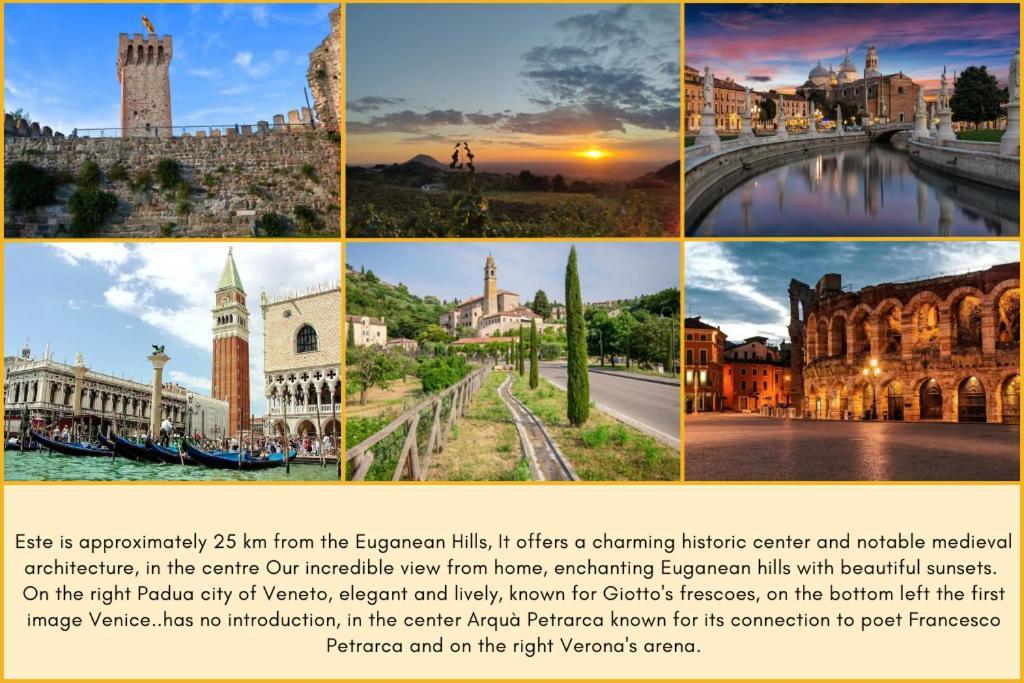 Elegante Appartamento Con Vista - Colli Euganei Teolo Zewnętrze zdjęcie